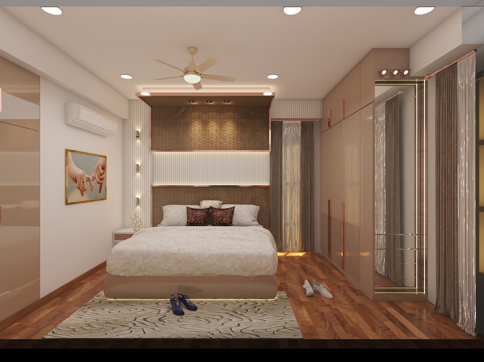 Turnkey Bedroom Interior Execution Delhi NCR