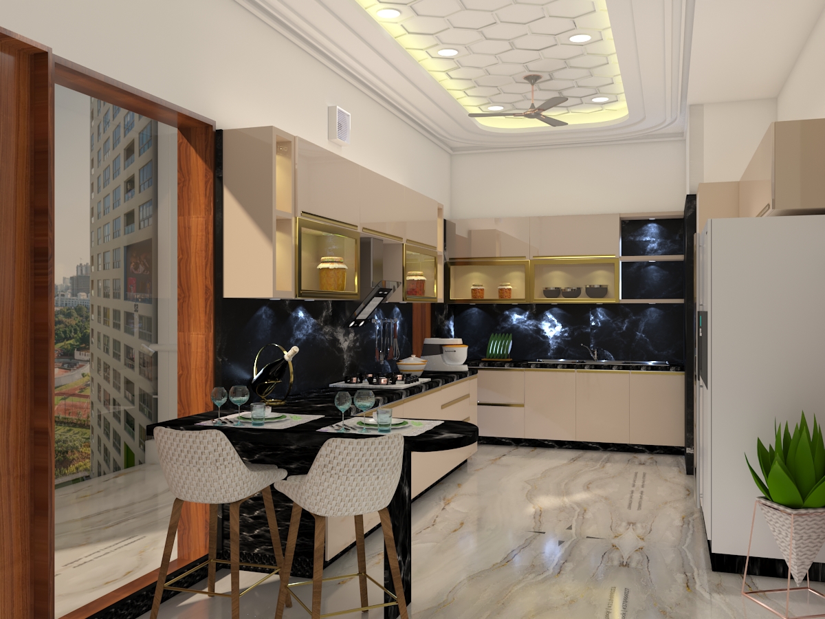 Luxury Island Modular Kitchen Gurugram